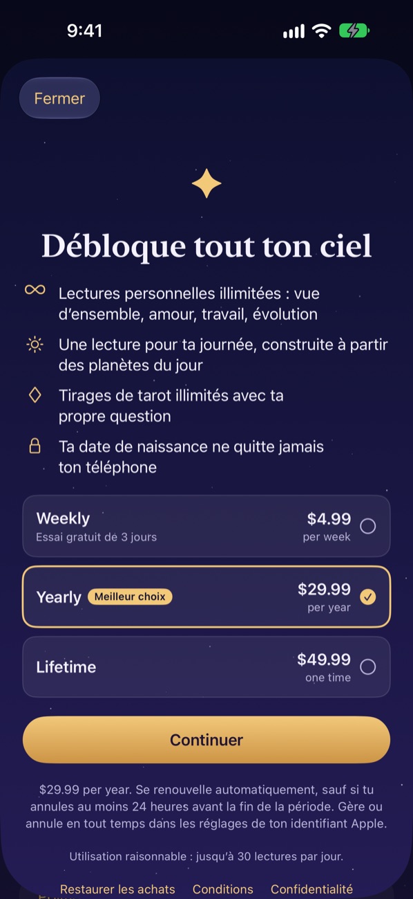 Débloquez tout votre ciel : les offres avec le prix et la période de facturation bien visibles