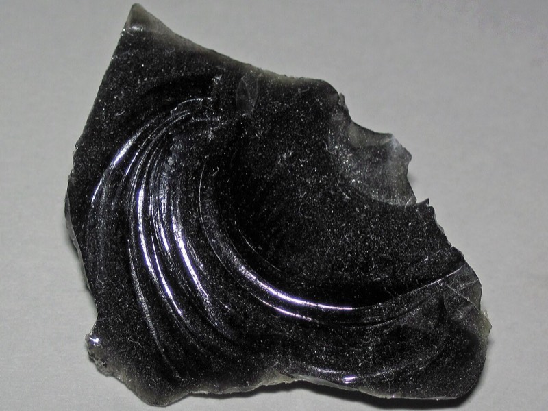 Obsidiana: foto de un ejemplar