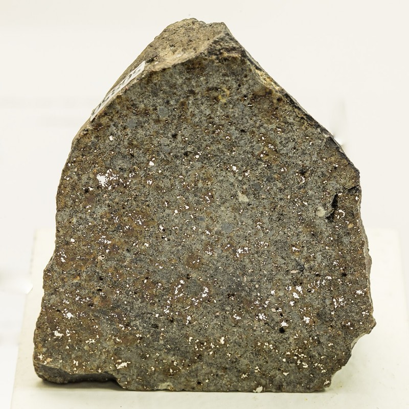 Meteorito pétreo: foto de un ejemplar